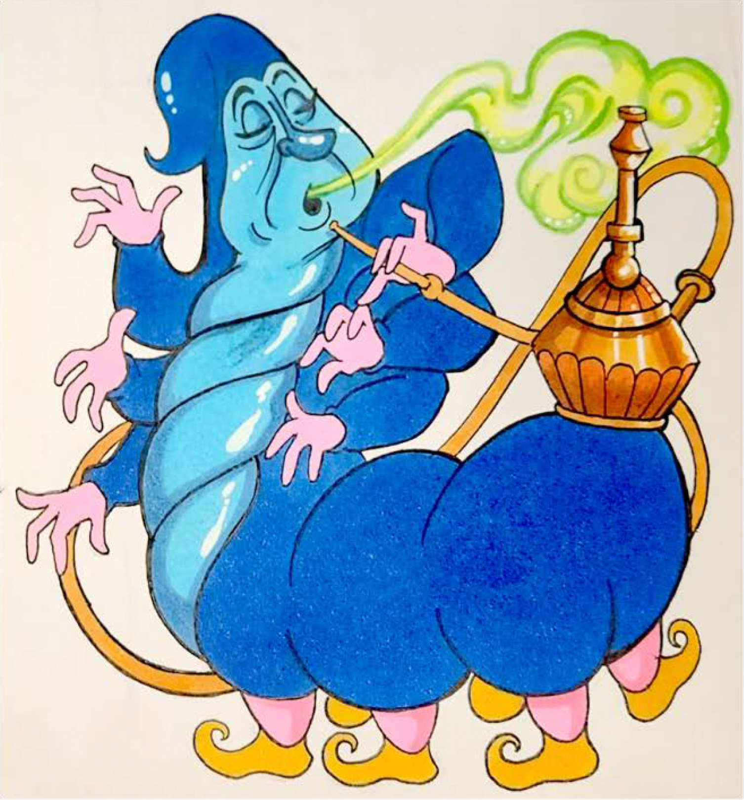 Caterpillar fantasy character illustration by Tonio